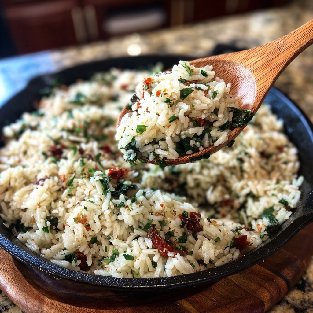 Mediterranean Spinach Rice