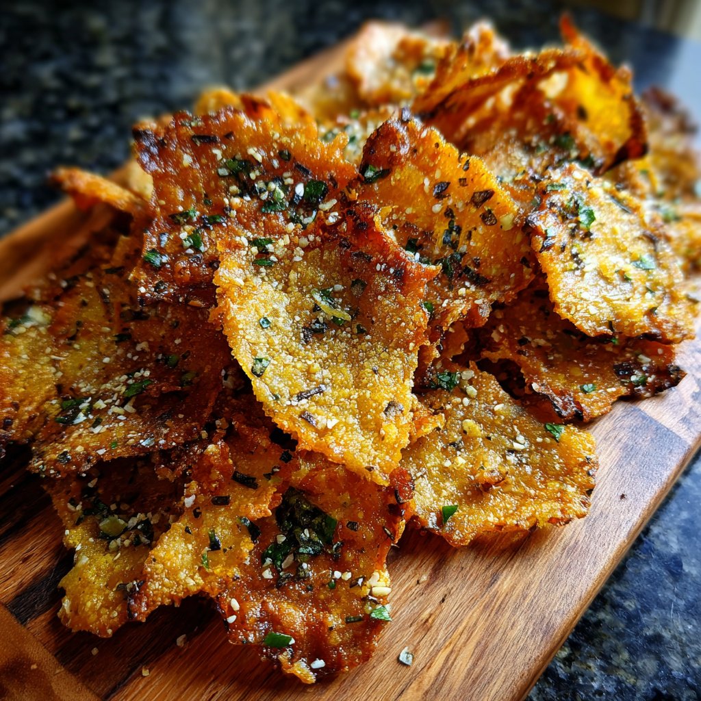 Crispy Eggplant Garlic Chips