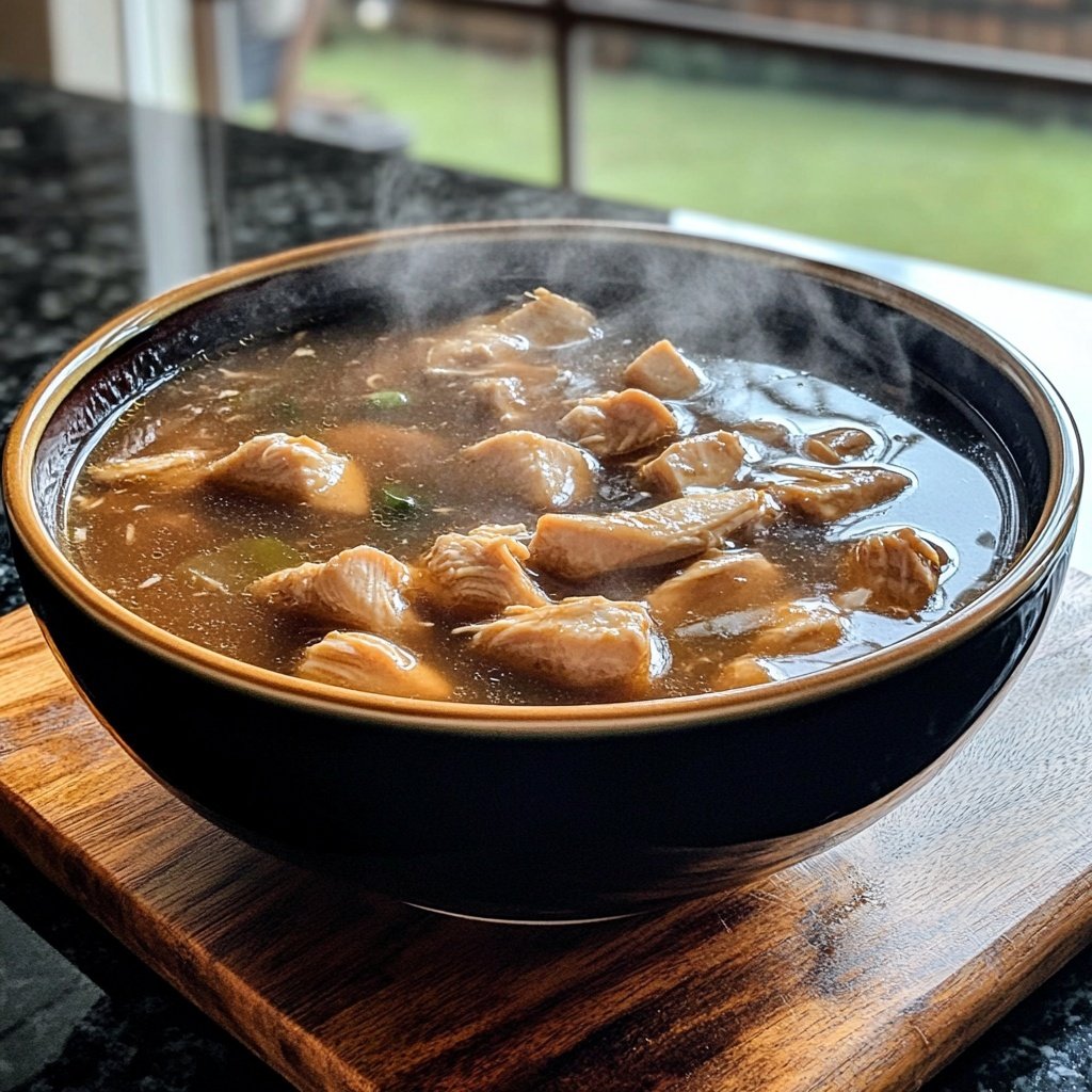 Easy Slow Cooker Chicken Pho-Style Soup