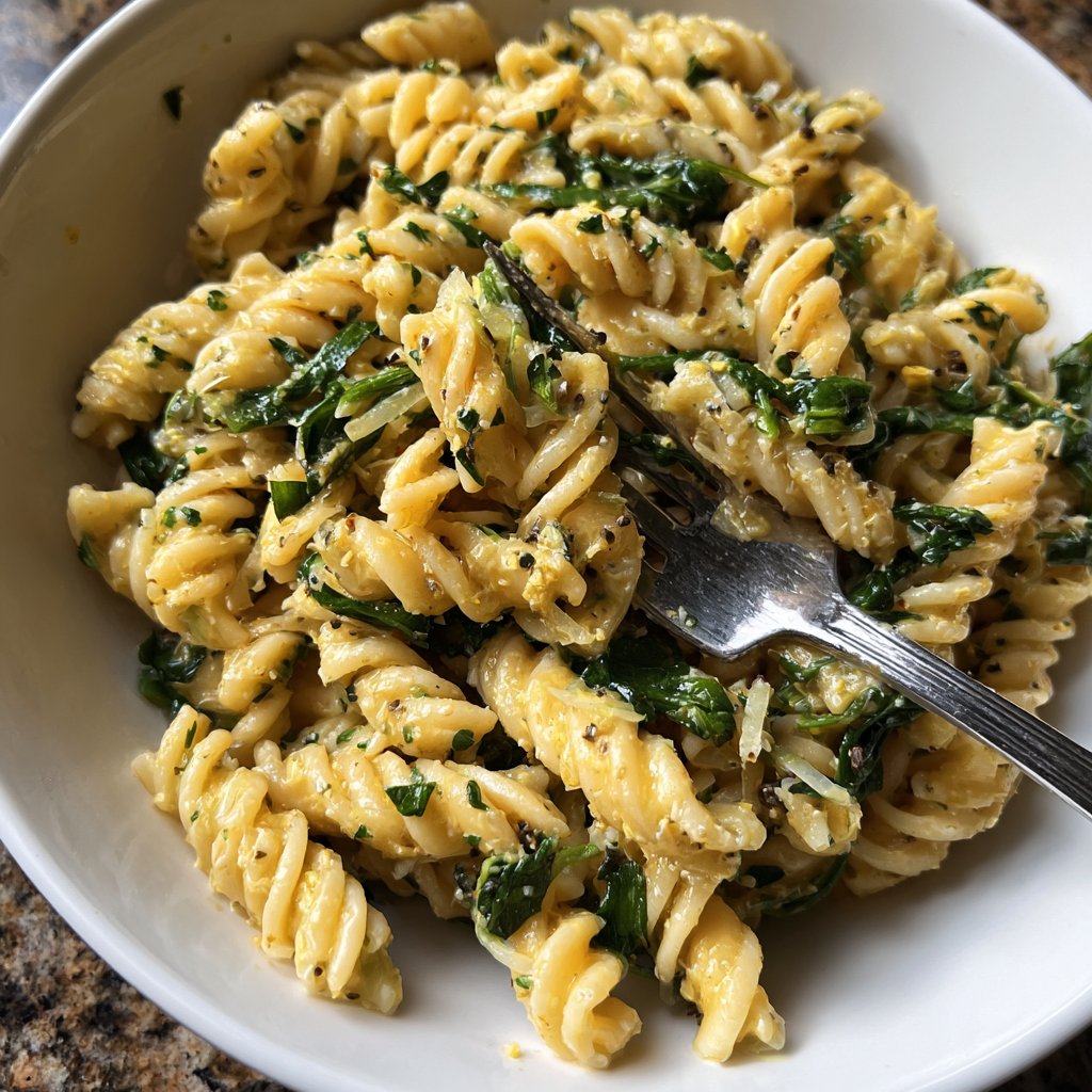 Creamy Lemon Lentil Pasta