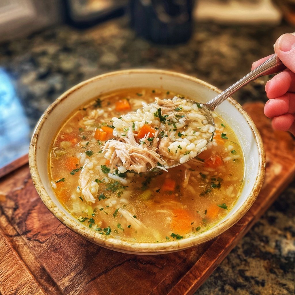 Chicken And Rice Weeknight Soup