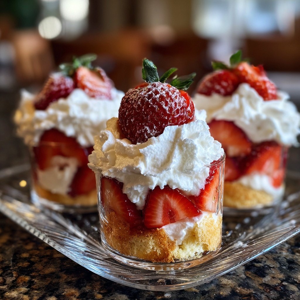 Classic Strawberry Shortcake Cups