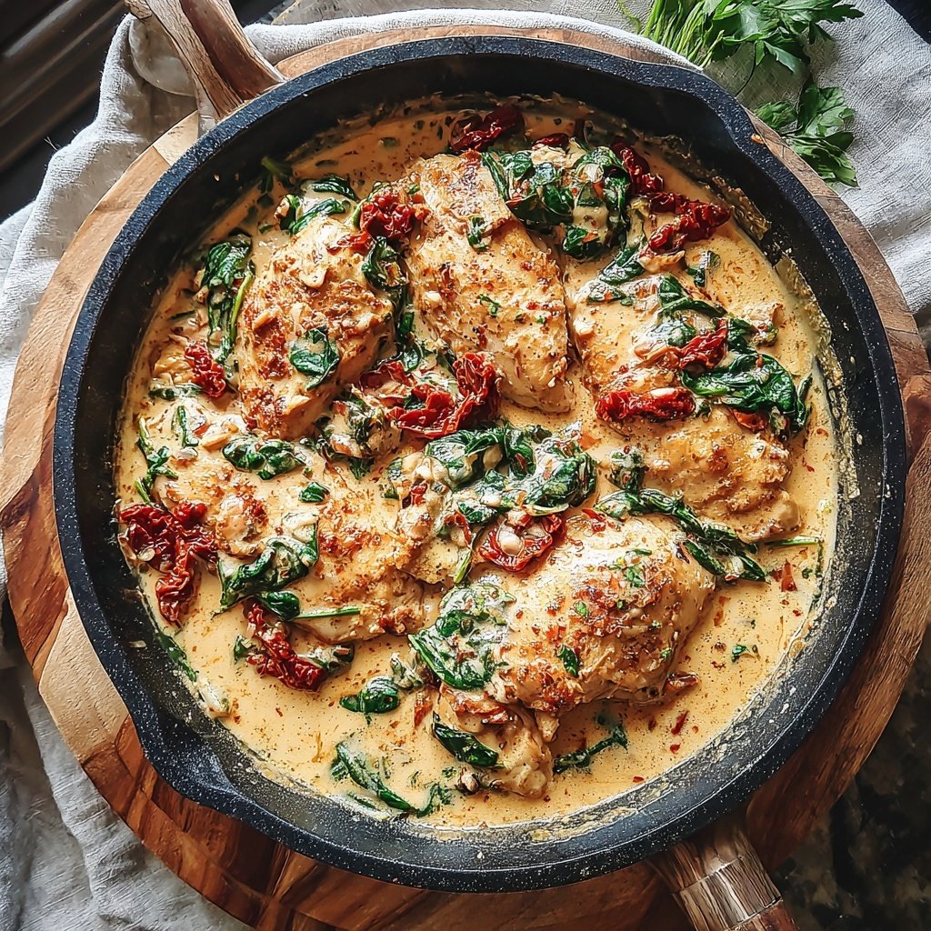 Creamy Tuscan Chicken Skillet
