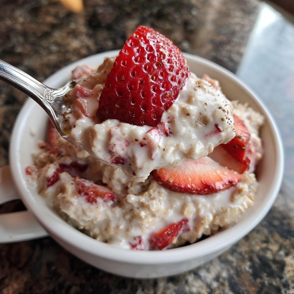 Strawberry Cheesecake Oatmeal