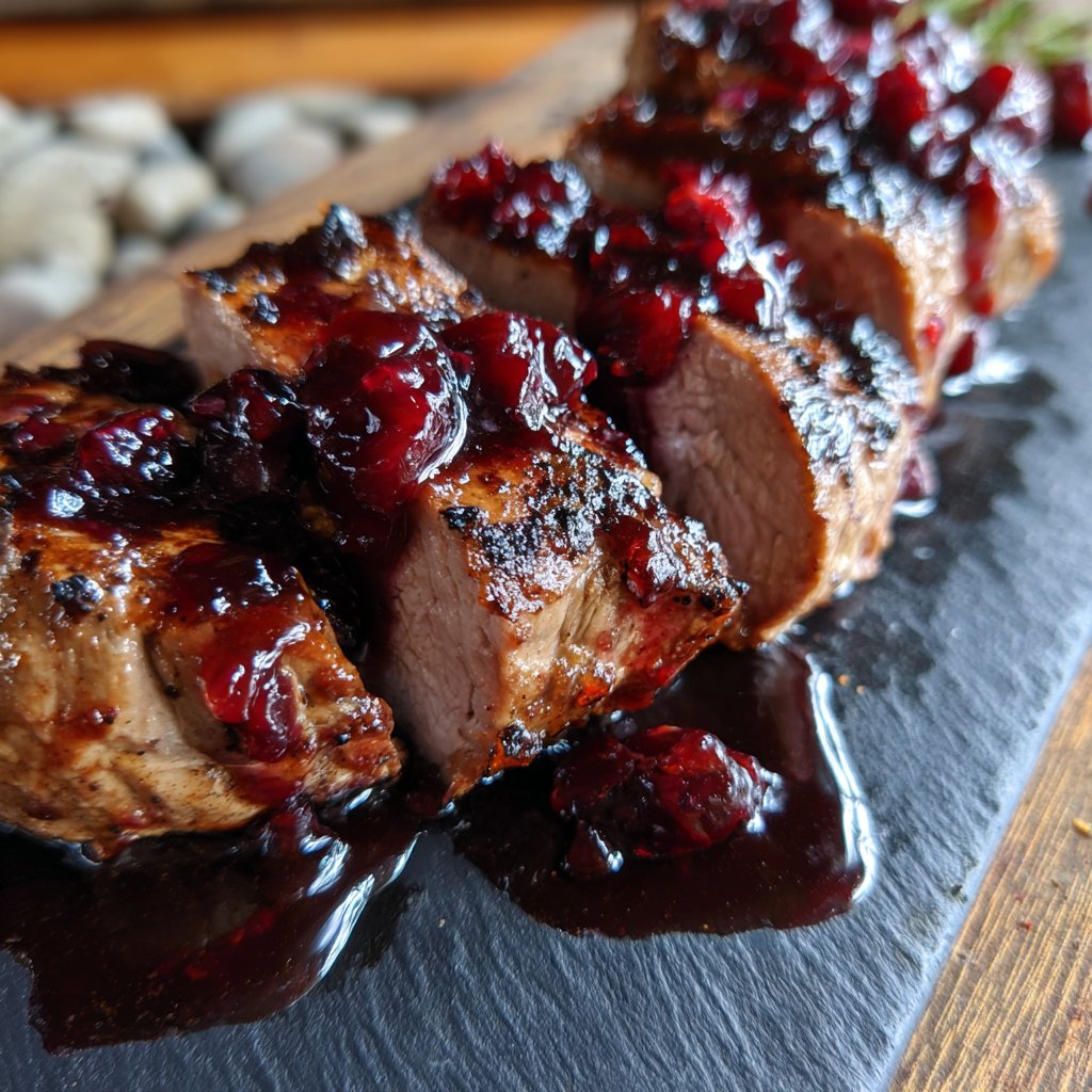 Pork Tenderloin with Cherry Sauce